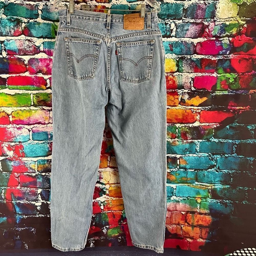 Vintage Y2K Levi's 550 Relaxed Fit Tapered Leg 12 Mis Medium Jeans - Picture 2 of 9